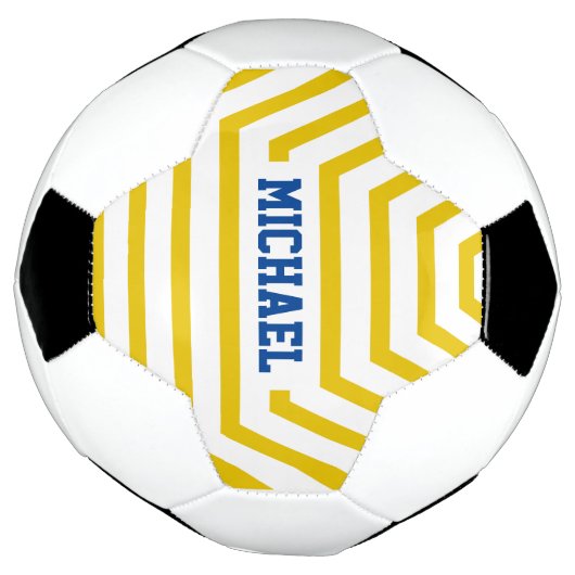 Jaune Fun Strips Nom personnalisé (Tourné)