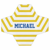 Jaune Fun Strips Nom personnalisé (Plat)