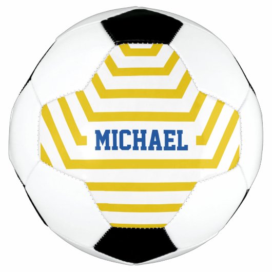 Jaune Fun Strips Nom personnalisé (Devant)