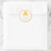 Jaune gâteau de mariage faveur tag étiquette (Sac)