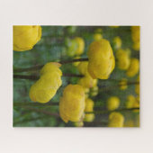 Jaune Globe Fleurs Puzzle (Horizontal)