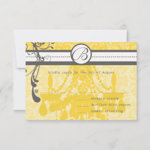 Jaune & Gris Frissons Noir RSVP