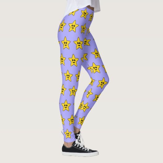 Jaune Happy Star Leggings (Droite)