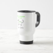 Jaune Haughty ChatTravel Mug (Devant droit)