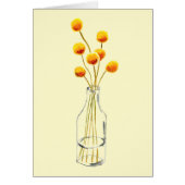 Jaune heureux Billy Button fleurs Art australien (Devant)