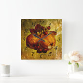 Jaune horloge vintage (Maison)