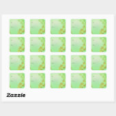 Jaune jonquille fleurs vacances cadeau autocollant (Feuille)