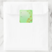 Jaune jonquille fleurs vacances cadeau autocollant (Sac)