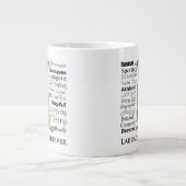 Jaune Lab Traite La Mug Jumbo (Devant)