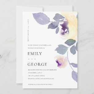 JAUNE LILAC ROSE FLORAL NOUS AVONS LIÉ LA CARTE DE