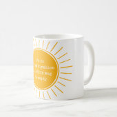 Jaune Lumineux Pas De Rayon De Soleil Drôle Mug Ca (Devant droit)