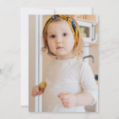 Jaune Marine Floral Photo Arc-en-ciel Invitation d (Dos)