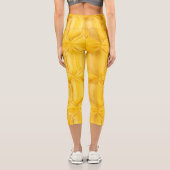 Jaune motif de diamant capri leggings (Verso)