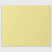 Jaune Moutarde Pâle ? Papier Cadeau (Plat)