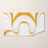Jaune Moutarde Vibrant Vague Abstraite Été (Serviette à main)