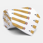 Jaune n° 2 Cravate enseignant au crayon (Roulé)