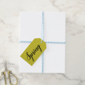 Jaune n°2, Étiquette cadeau jaune (Avec de laficelle)