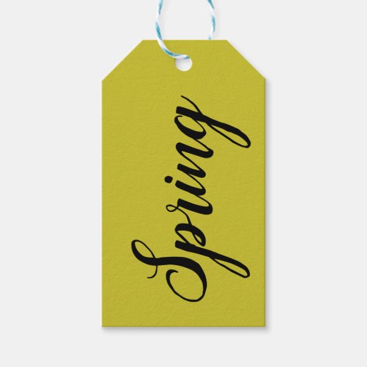 Jaune n°2, Étiquette cadeau jaune (Devant)