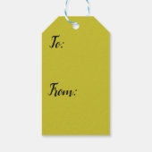 Jaune n°2, Étiquette cadeau jaune (Dos)