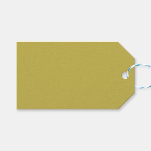 Jaune n°3, Étiquette cadeau jaune foncé (Devant (Horizontal))