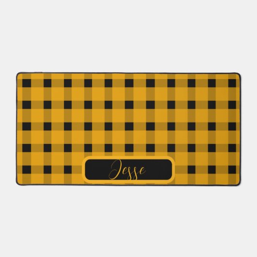 Jaune noir En vichy Motif (Recto)