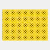 Jaune/Noir Motif enveloppant papier ensemble (Devant 2)