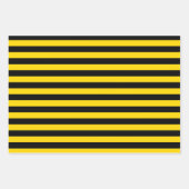 Jaune/Noir Motif enveloppant papier ensemble (Devant)