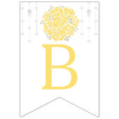 Jaune nuptiale douche photo drapeaux de faisceau (Deuxième drapeau)