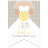 Jaune nuptiale douche photo drapeaux de faisceau (Premier drapeau)