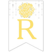 Jaune nuptiale douche photo drapeaux de faisceau (Troisième drapeau)