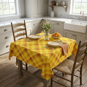 Jaune Oeuf Cute Plaid Jaune Petite Nappe