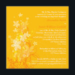 Jaune, orange, blanc Faire-part de mariage Floral<br><div class="desc">Un été ou un mariage de automne au style chic ? Ce faire-part de mariage floral jaune,  orange et blanc ensoleillé présente une variété de fleurs tourbillonnantes et de vignes à l'aspect moderne. Il est entièrement personnalisable.</div>