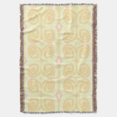 Jaune Pale Orange Fils Jeter Des Couvertures (devant Vertical)