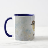 Jaune Paruline Oiseau Bahamas Art Mug Cup (Gauche)