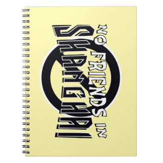 JAUNE "Pas d'amis à Shanghai" Carnet Spiral