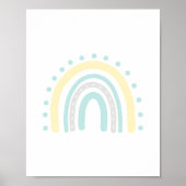 Jaune pastel Menthe Décoration neutre de la nurser (Devant)