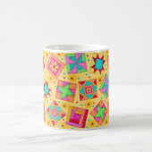 Jaune Patchwork Quilt Design Mug (Centre)