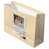 Jaune Photo Fête des Mères Grand sac cadeau (Devant Angle)