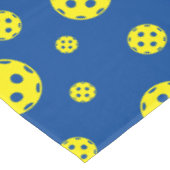 Jaune pickleball motif nappe design d'impression (Angle)