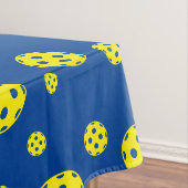 Jaune pickleball motif nappe design d'impression (In Situ)
