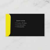 Jaune professionnel d'ordinateur de carte de (Dos)