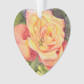 JAUNE ROSE VALENTINE ORNAMENT (devant)