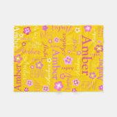 Jaune rose violet filles nom Amber couverture de f (Devant (Horizontal))