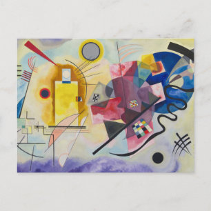 Jaune, Rouge, Blauw van Wassily Kandinsky Briefkaart