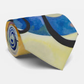 Jaune, Rouge, Blauw van Wassily Kandinsky Stropdas (Opgerold)