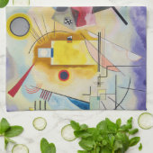 Jaune, Rouge, Blauw van Wassily Kandinsky Theedoek (Gevouwen)