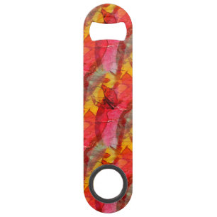 Jaune rouge d'art d'aquarelle