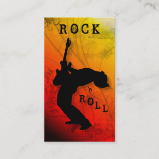 Jaune rouge de musique de guitare de cartes de