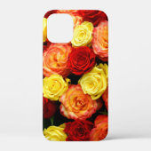 Jaune rouge orange Rose iPhone 12 Mini Coque (Verso)