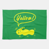 Jaune! Serviette de cuisine (Horizontal)